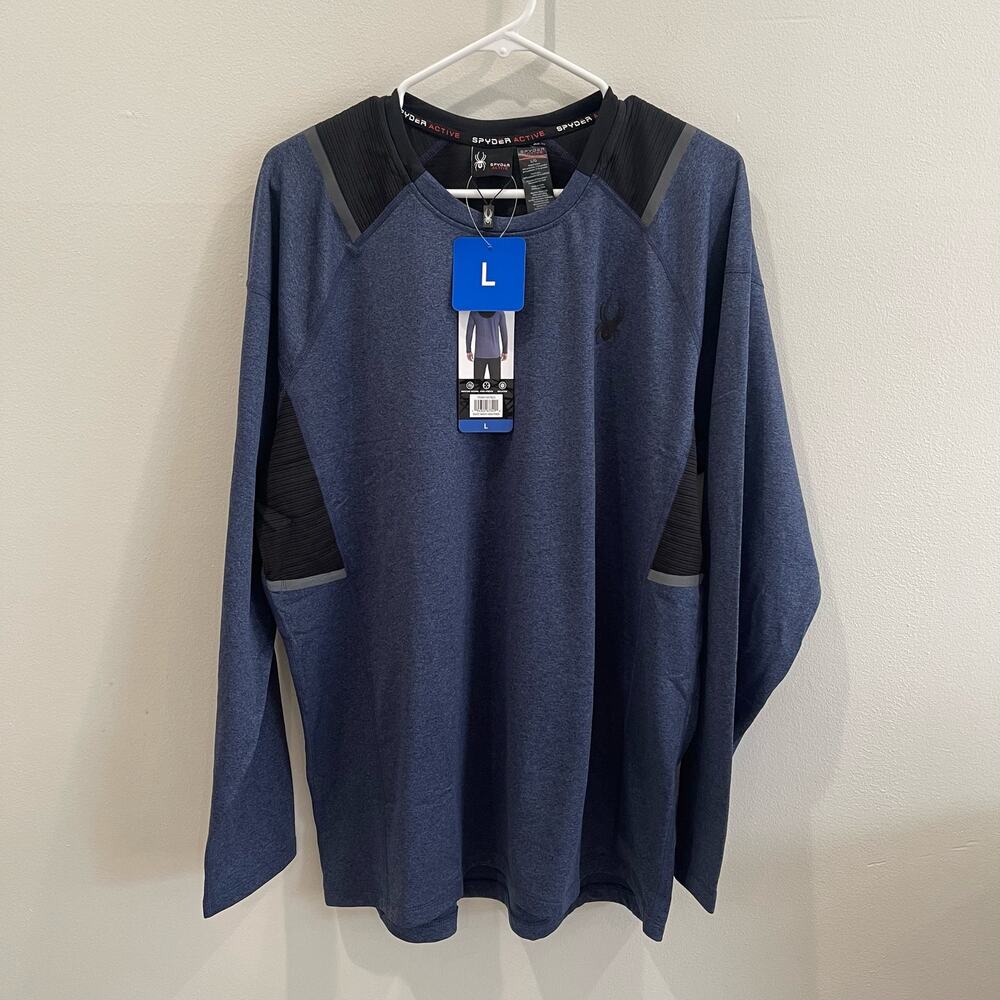 NWT Men's Large Spyder Long Sleeve Activewear Tee